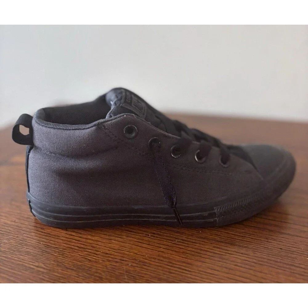 Converse Boy's CT AS Street Mid Almost Black/Blk Sneakers - Size 3.5  #658105F